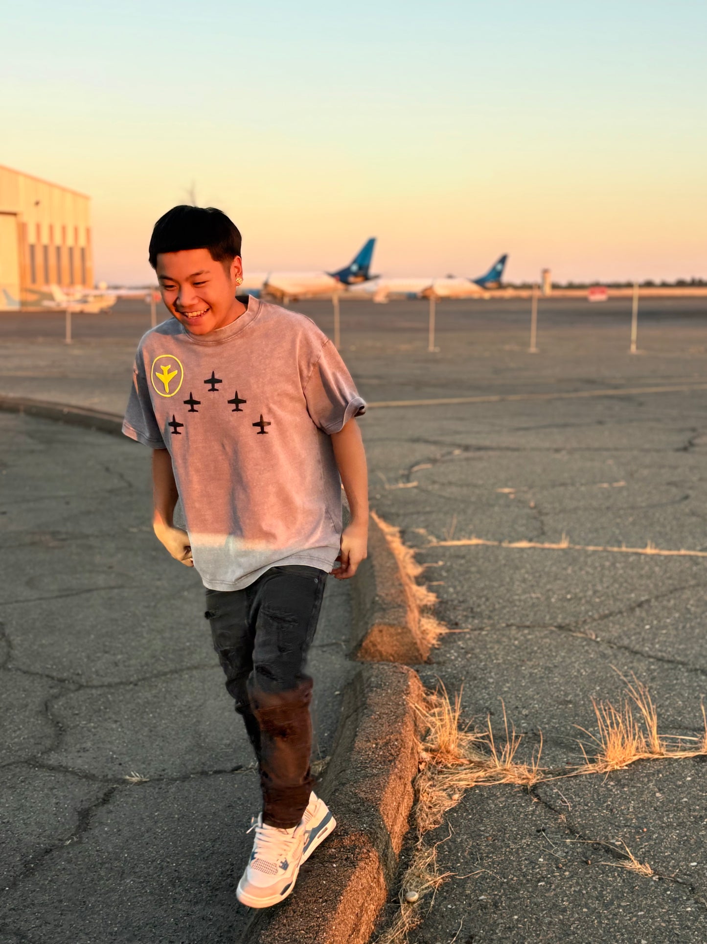 Fly By Night T-Shirt Puff Print-Last 1