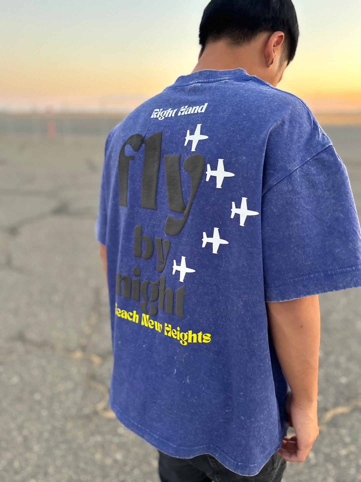 Fly By Night T-Shirt Puff Print -Limited