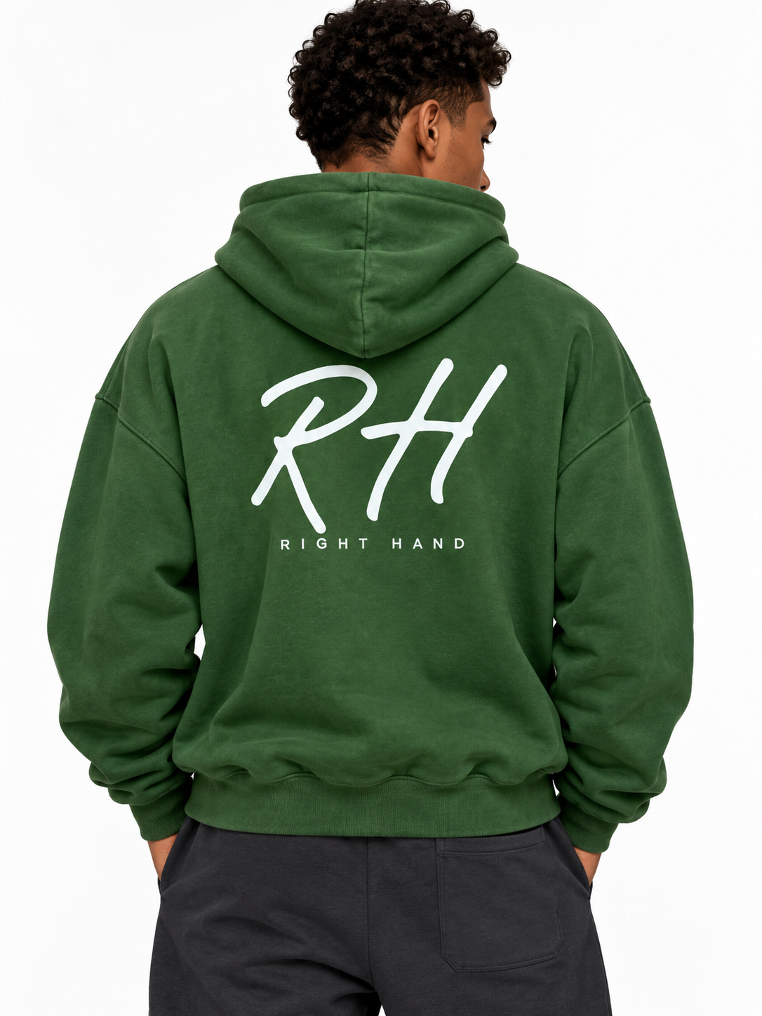 Green Distressed RH Hoodie