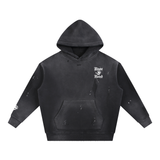 Vintage Washed Frayed Hoodie