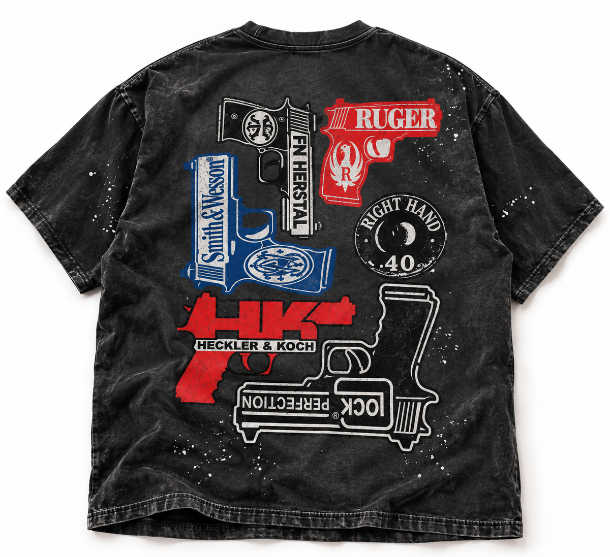 Five Guys Paint Splatter Tee