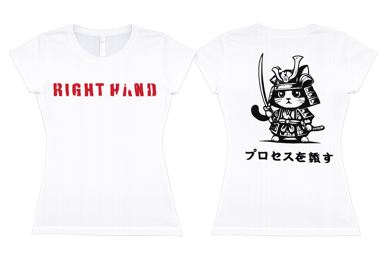 One Of One Women's Samurai Cat Graphic Tee