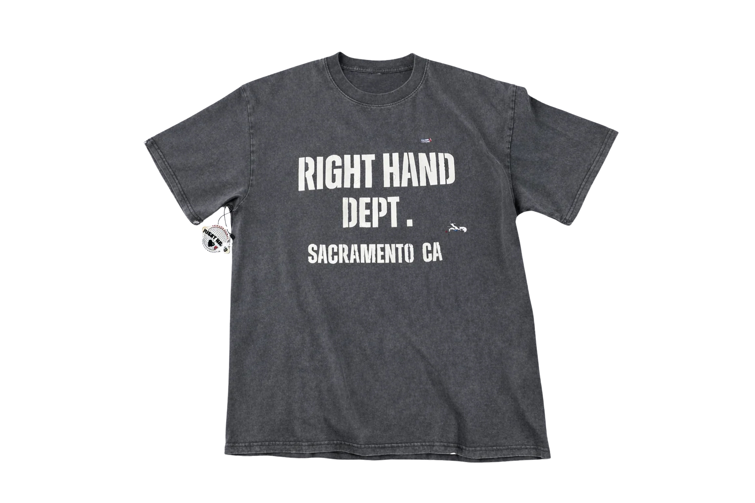 One Of One Right Hand Dept. Acid Wash Tee