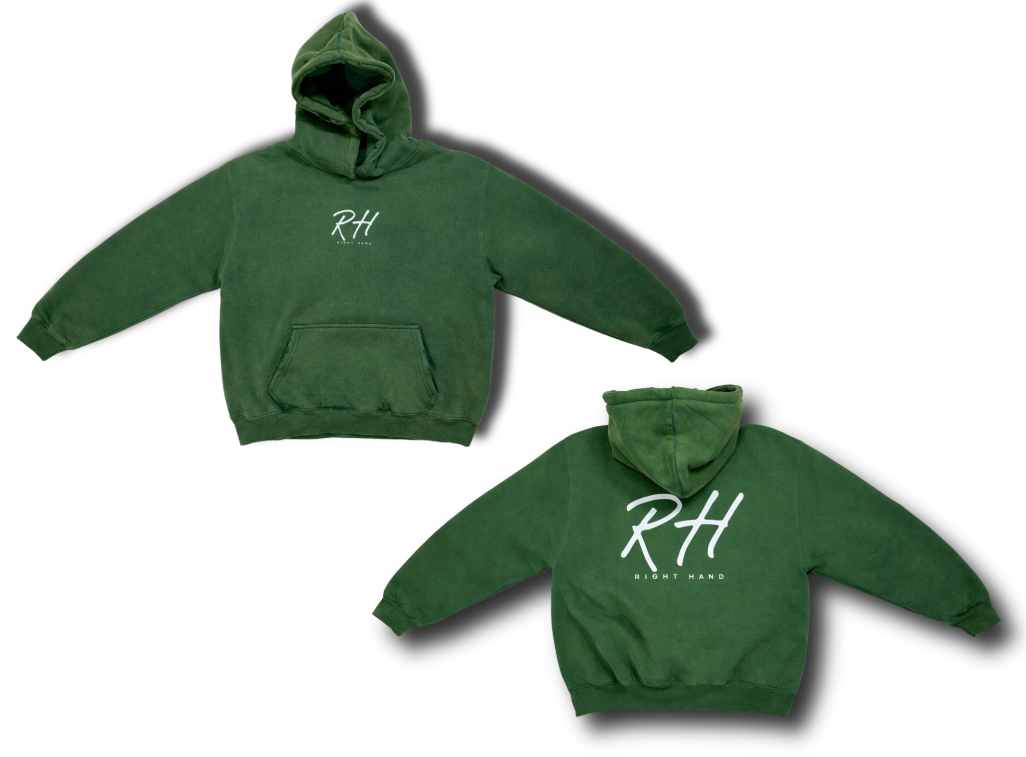 Green Distressed RH Hoodie