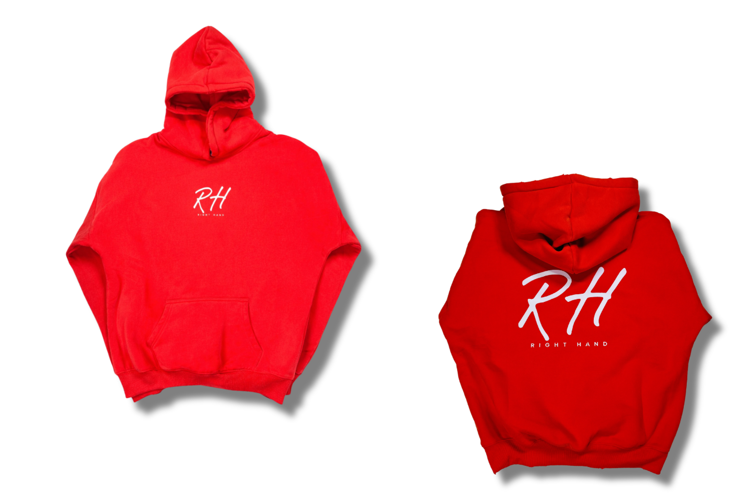 Tangerine Red Distressed RH Hoodie
